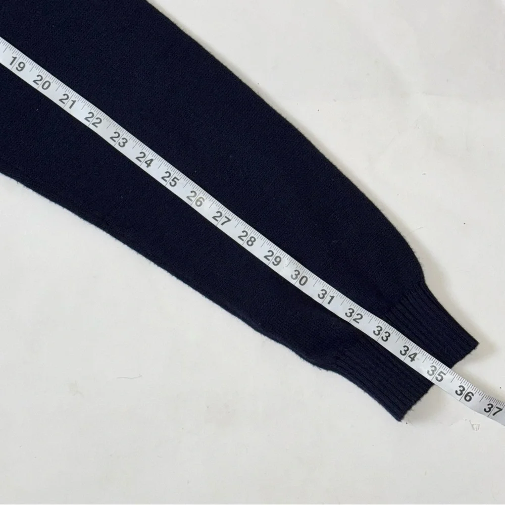 G.H. Bass & Co. Men's XL Navy Zip-Up Sweater Cotton/Wool Blend
